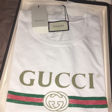 gucci print cotton t shirt replica|how to check gucci t shirt.